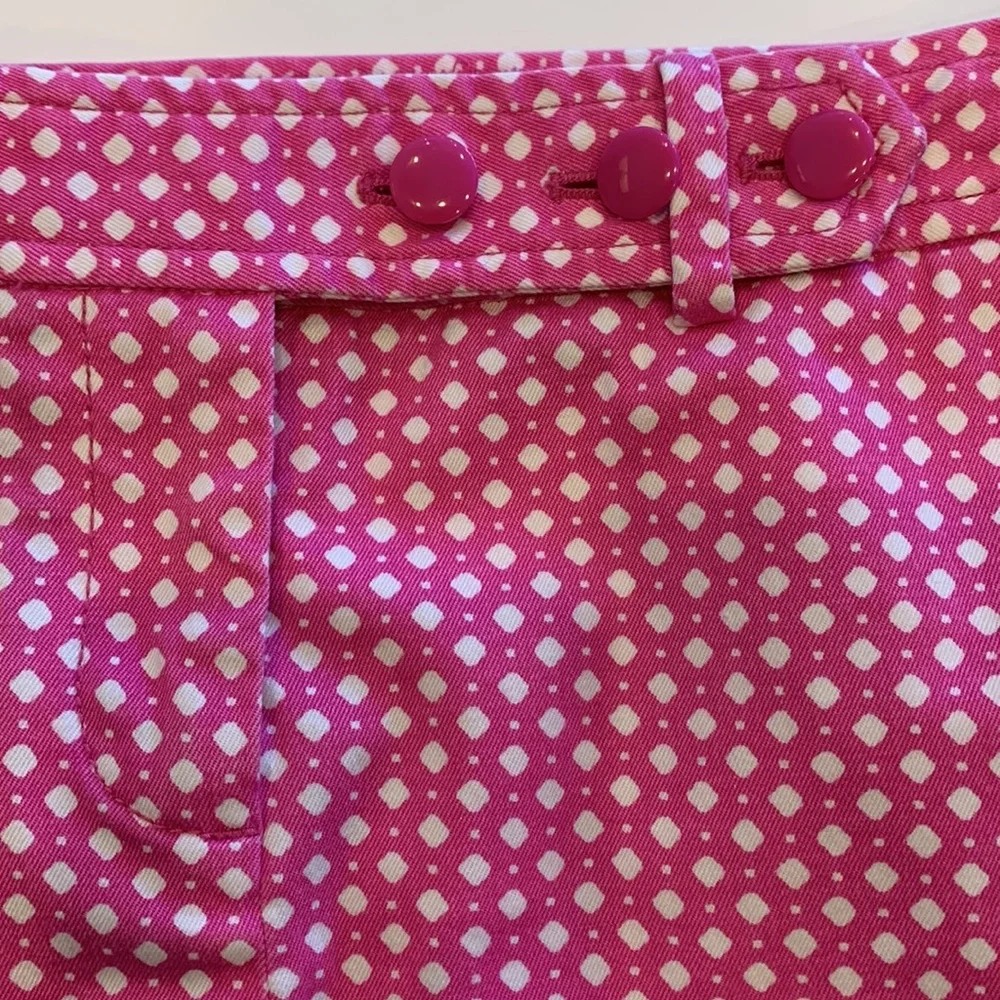 J.Crew Stretch Pink & White Mini Skirt, 4 - Picture 6 of 15